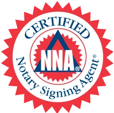 National Notary Association Certified Notary Signing Agent seal held by Alicia K. Biggs